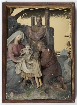 Weihnachtskrippe, Österreich/Deutschland, Mitte 19. Jahrhundert - Antiques and art