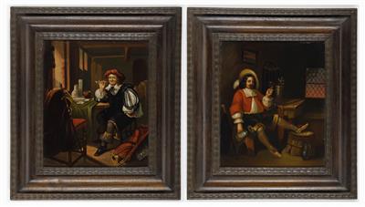 Maler 2. Hälfte 19. Jahrhundert, 2 Bilder: - Paintings