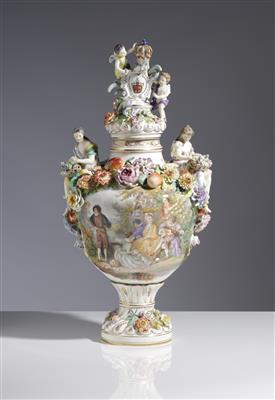Prunkvolle Dekorvase, 19. Jahrhundert - Antiques and art