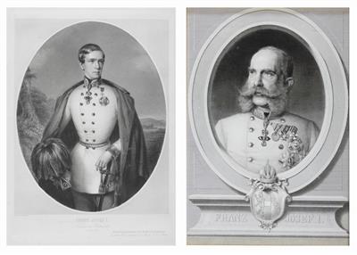 Zwei Portraits von Kaiser Franz Joseph I. von Österreich - Arte e antiquariato