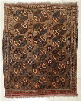 Antiker Ersari Teppich, ca. 168 x 140 cm, Afghanistan, um 1930 - Kunst & Antiquitäten