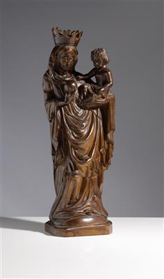 Gekrönte Madonna mit Christuskind, 20. Jahrhundert - Kunst & Antiquitäten