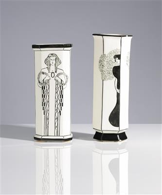 Zwei Jugendstil Vasen, Atelier Villa Balzarek, Linz - Kunst & Antiquitäten