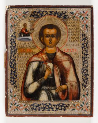 Russische Ikone mit Heiligendarstellung, Anfang 20. Jahrhundert - Antiquitäten, Möbel & Teppiche