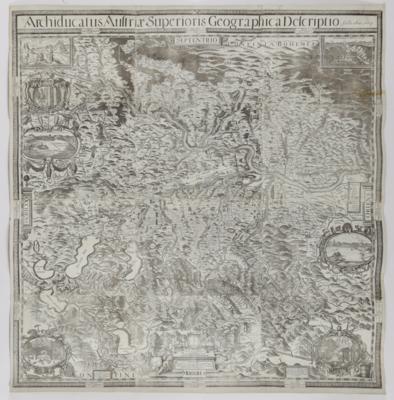 Große Landkarte von Oberösterreich, 1669 - Arte e antiquariato