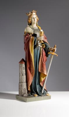 Hl. Barbara, um 1900 - Arte e antiquariato