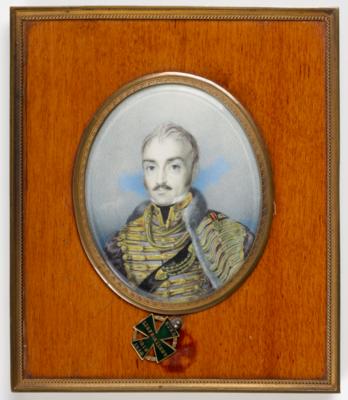 Bildnisminiatur von Erzherzog Joseph von Österreich, Palatin von Ungarn (1776-1847) - Kunst & Antiquitäten