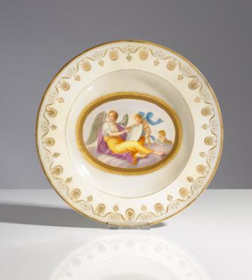 Dekorteller, Kaiserliche Porzellanmanufaktur, Wien, um 1800 - Antiques and art