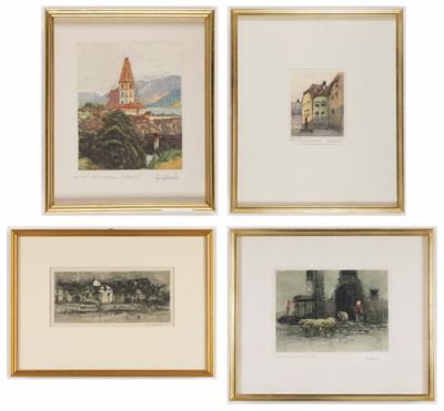 Fritz Lach, 4 Bilder: - Paintings