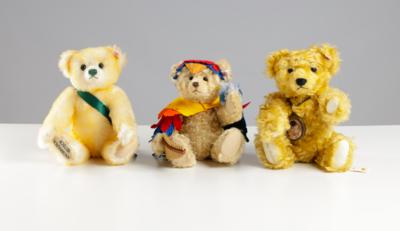 Drei Steiff Teddybären, limitierte Sonderedition, um 2000 - Antiquitäten, Möbel & Teppiche