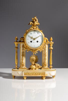 Französische Louis-Seize Kaminuhr, Cousin, Paris, 3. Viertel 19. Jahrhundert - Umění, starožitnosti, šperky