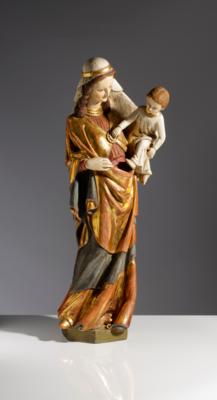 Madonna mit Christuskind im gotischen Stil, 20. Jahrhundert - Arte, antiquariato e gioielli
