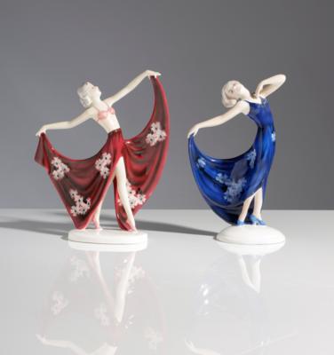 Zwei Tänzerinnen, - Kunst & Antiquitäten
