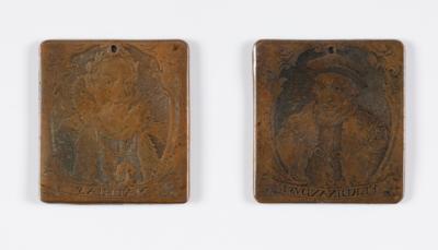 2 Kupfer Druckplatten Kaiser Ferdinand I, Kaiser Matthias - Arte, antiquariato, mobili e tecnologia