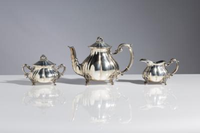 Italienische Silber Mokkaoder Teegarnitur, 20. Jahrhundert - Kunst & Antiquitäten