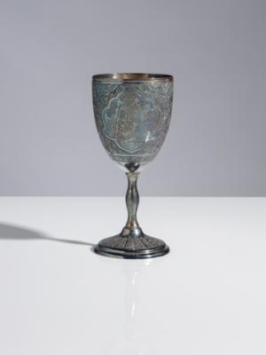 Silber Pokal - Weinbecher, Persien, 1. Hälfte 20. Jahrhundert - Kunst & Antiquitäten