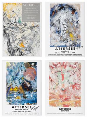 Christian Ludwig Attersee *, 4 Plakate: - Dipinti