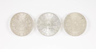 100 Stk. Silbermünzen ATS 25.- - Arte, antiquariato e gioielli