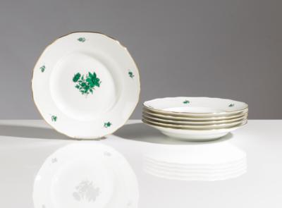 6 Suppenteller, Wiener Porzellanmanufaktur Augarten, 2. Hälfte 20. Jahrhundert - Kunst & Antiquitäten