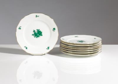 8 Dessertteller, Wiener Porzellanmanufaktur Augarten, 2. Hälfte 20. Jahrhundert - Kunst & Antiquitäten