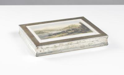 Silber Kassette mit einer Ansicht von Salzburg - Kunst & Antiquitäten