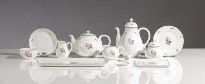 Tee- und Kaffeeservice für 9 Personen, Wiener Porzellanmanufaktur Augarten, 2. Hälfte 20. Jahrhundert - Kunst & Antiquitäten