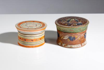 Zwei Viechtauer Krösendosen, Oberösterreich, 19. Jahrhundert - Antiques, art and jewellery