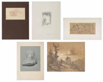 5 Zeichnungen des 18. und 19. Jahrhunderts - Dipinti