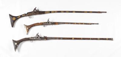Drei Gewehre, Nordafrika, 19. Jahrhundert - Umění a starožitnosti