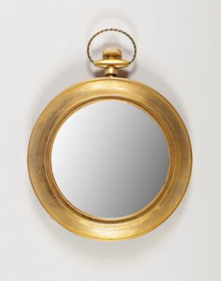 Französischer Spiegelrahmen in Form einer Taschenuhr - Umění a starožitnosti