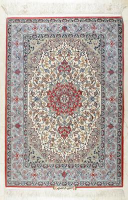 Isfahan Teppich (signiert), ca. 161 x 112 cm, Zentralpersien, Ende 20. Jahrhundert - Kunst & Antiquitäten