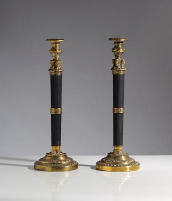 Paar Kerzenleuchter im Empirestil, 20. Jahrhundert - Arte e antiquariato