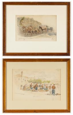 Monogrammist Ende 19. Jahrhundert, 2 Bilder - Obrazy