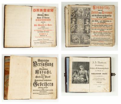 4 christliche Bücher, 18. und 19. Jahrhundert - Arte e antiquariato