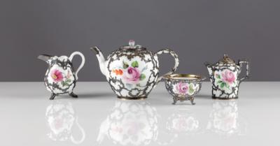 Teeserviceteile mit Silbermontierung, Porzellanmanufaktur Meissen, ursprünglich um 1780 - Art & Antiques