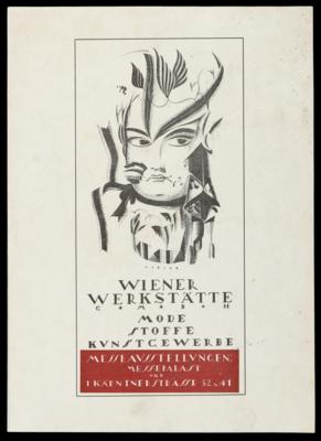 Wiener Werkstätte - Werbe-Handzettel mit Grafik nach Dagobert Peche - Paintings