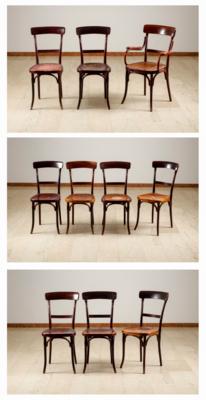 9 Sessel  &  Armlehnsessel, Fa. Thonet, Wien, um 1900/1910 - Arte e antiquariato