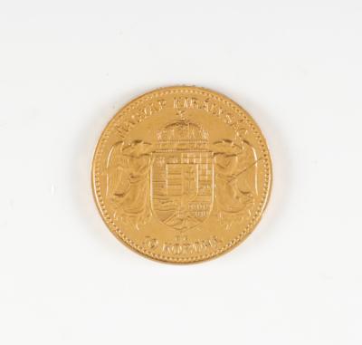 Franz Joseph I, 1913, Gold 10 Korona, K+B - Umění a starožitnosti