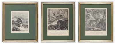 Johann Elias Ridinger, 3 Bilder: - Art & Antiques