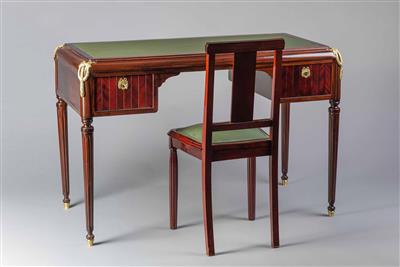 Art Deco Schreibtisch mit Sessel, Frankreich um 1920 - Autumn auction