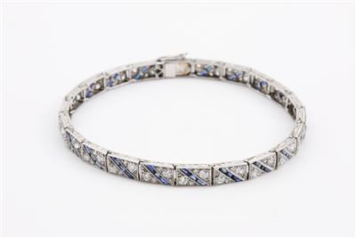 Art Deco Diamant-Armband um 1920/30 - Jarní aukce