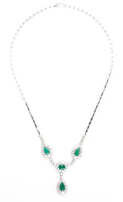 Brillant Smaragdcollier - Spring auction