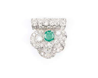 Kleiderclip Diamantbrosche zus. ca. 4 ct - Spring auction