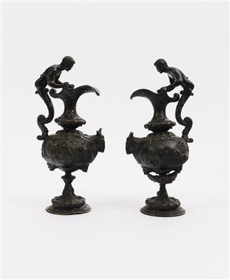 Paar Bronzekannen 2. Hälfte 19. Jh. - Kunst und Antiquitäten