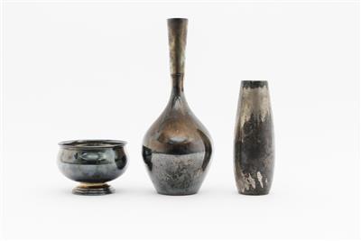 2 Vasen, 1 Schale, Anfang 20. Jh. - Arte e antiquariato
