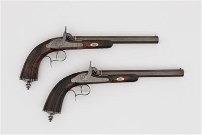Paar Perkussionspistolen Belgien um 1860/70 - Antiques and art