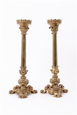 Paar Historismus Leuchter, um 1860/70 - Spring auction