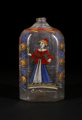 Branntweinflasche, Alpenländisch um 1800 - Herbstauktion II