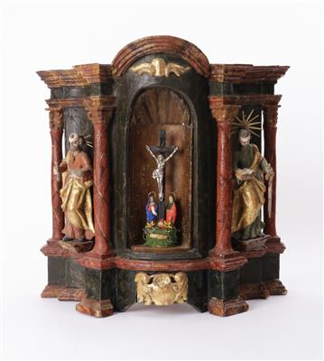 Kleiner barocker Hausaltar, Oberösterreich, 18. Jahrhundert - Aukce podzim II