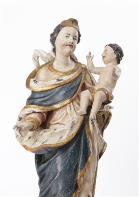 Maria Immaculata mit Christuskind, 2. Hälfte 18. Jahrhundert - Herbstauktion II